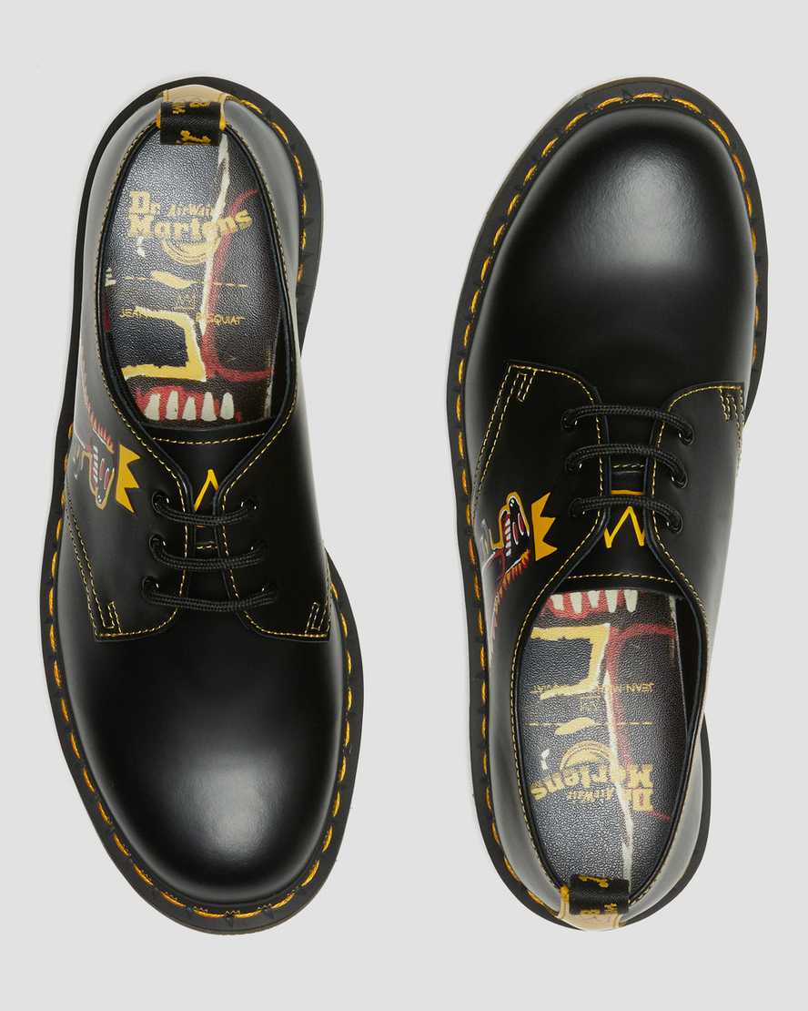 zapatos oxford negros dr martens 1461 basquiat para hombre