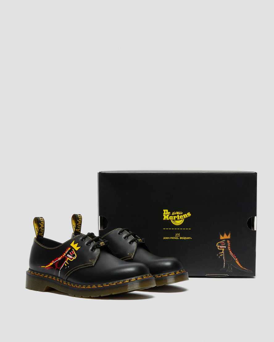 zapatos oxford negros dr martens 1461 basquiat para hombre