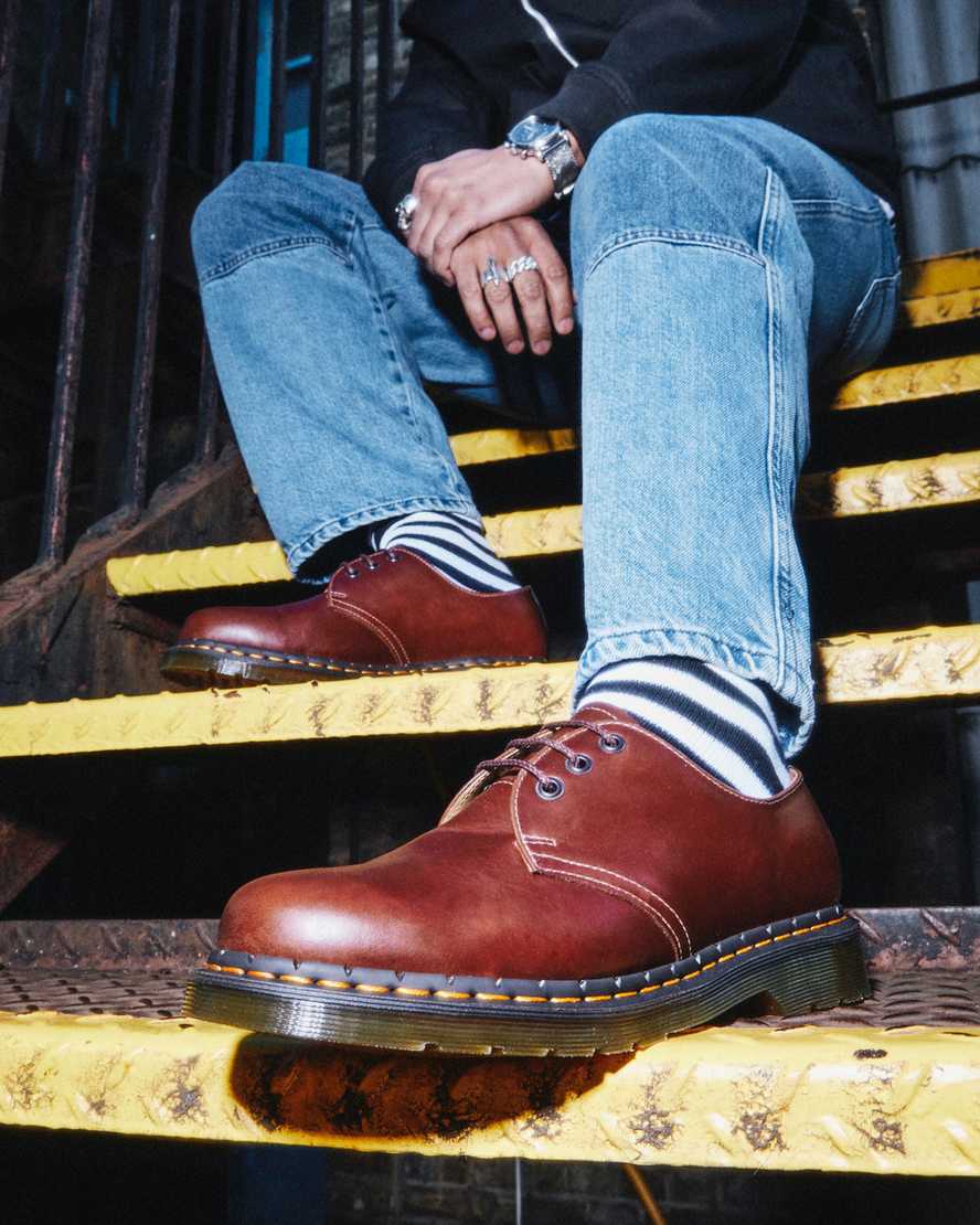 zapatos oxford dr martens 1461 abruzzo marrones para hombre