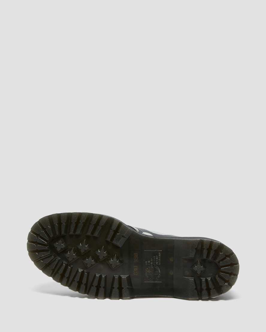 zapatos de plataforma negros dr martens 1461 con lunares lisos para hombre