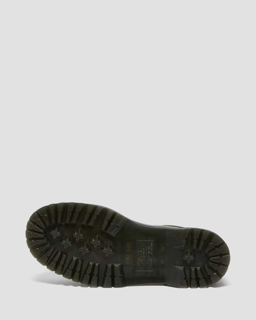 zapatos de plataforma negros con cordones y puntera de dr martens collier para hombre