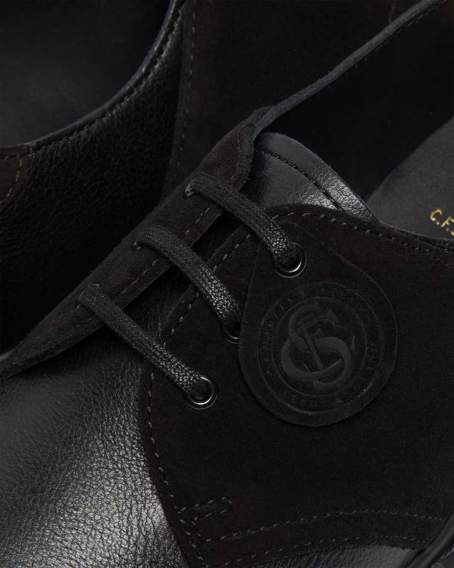 zapatos negros dr martens 1461 saddle para hombre