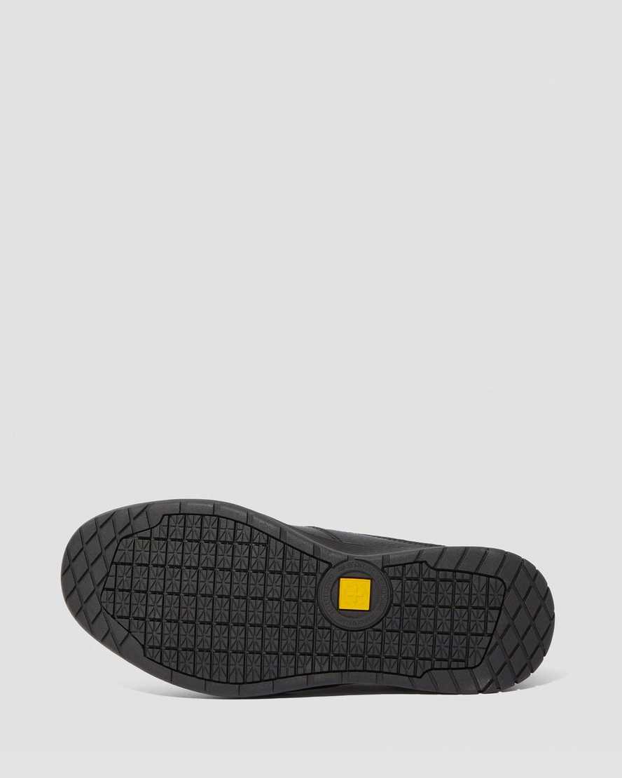 zapatos de trabajo antideslizantes dr. martens brockley negros para hombre