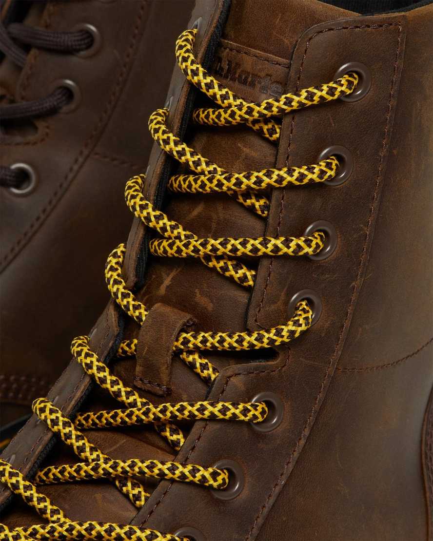 botas casuales dr. martens combs crazy horse para mujer en color marrón