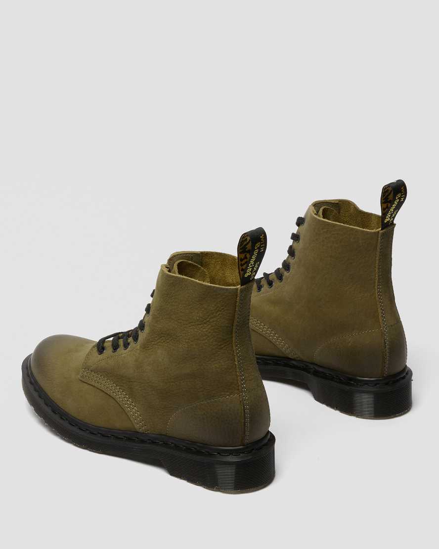 botas casuales dr martens 1460 pascal titan para mujer color oliva fabricadas en inglaterra