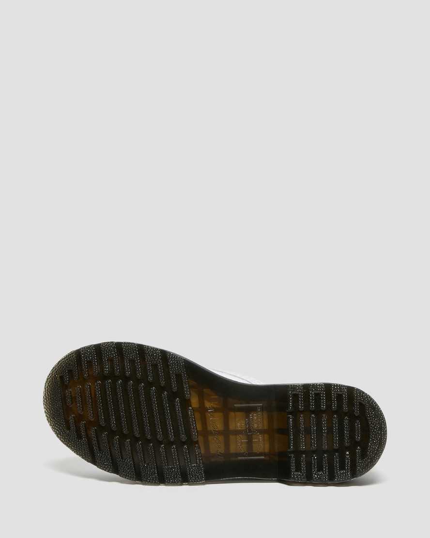 botas casuales blancas dr martens 1460 con estampado de cocodrilo para mujer