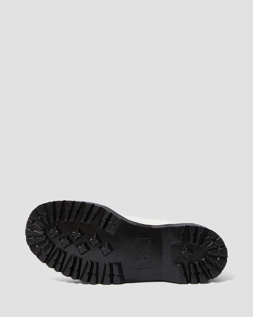 botas chelsea blancas dr martens 2976 con plataforma lisa para mujer