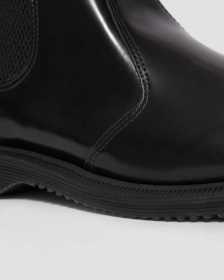 botas chelsea dr martens flora smooth negras para mujer