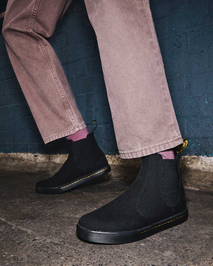 botas chelsea casuales negras dr martens makela para mujer