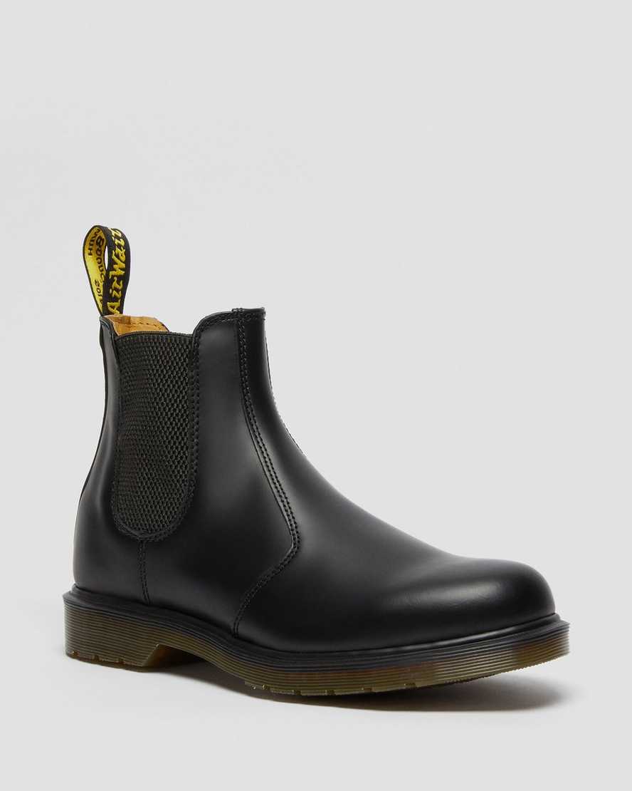 botas chelsea negras dr martens 2976 smooth para mujer