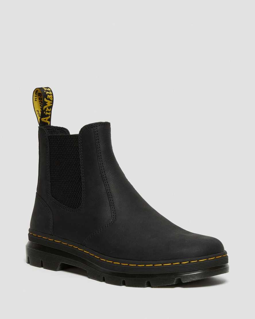 botas chelsea informales dr martens 2976 negras para mujer