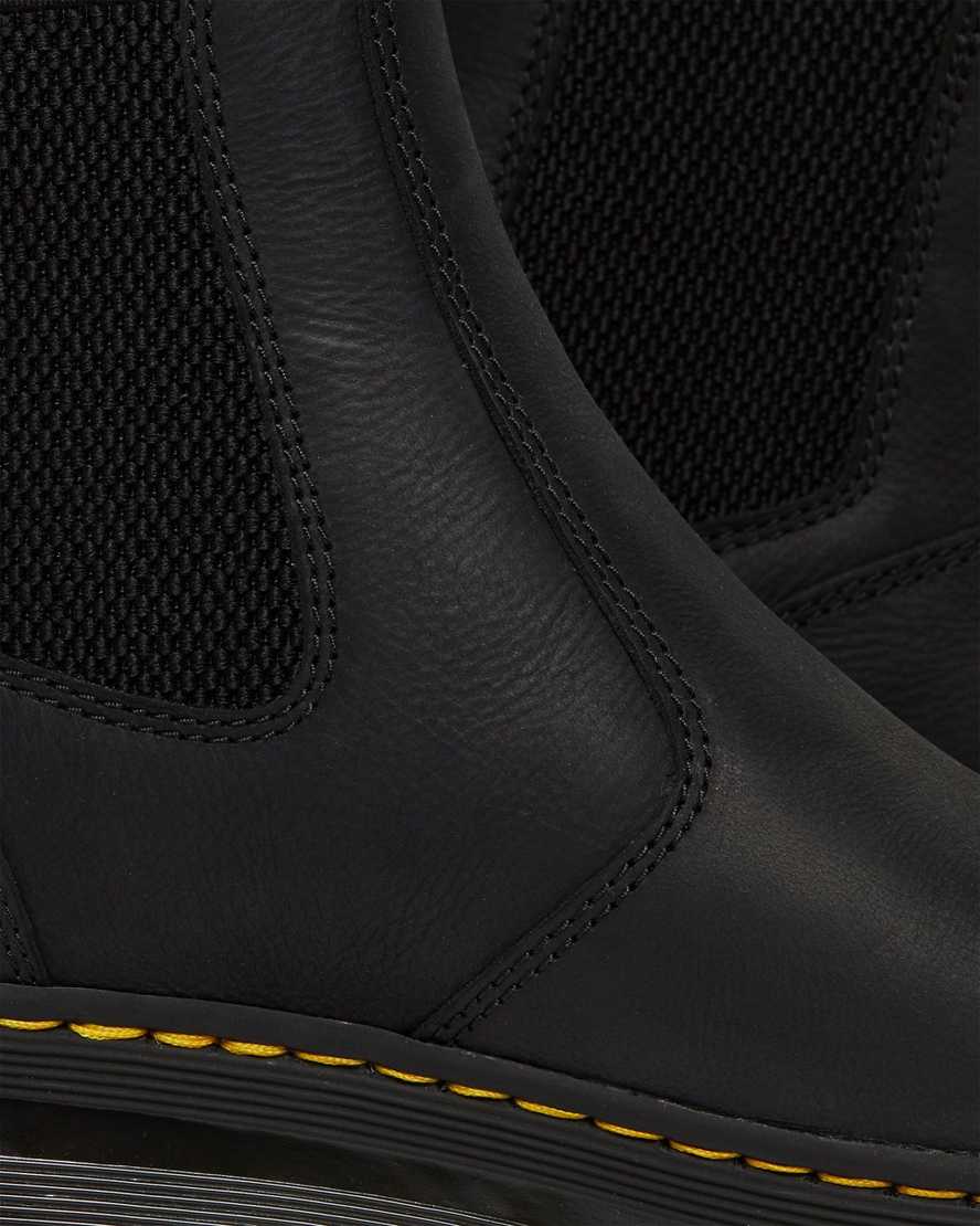 botas chelsea informales dr martens 2976 negras para mujer