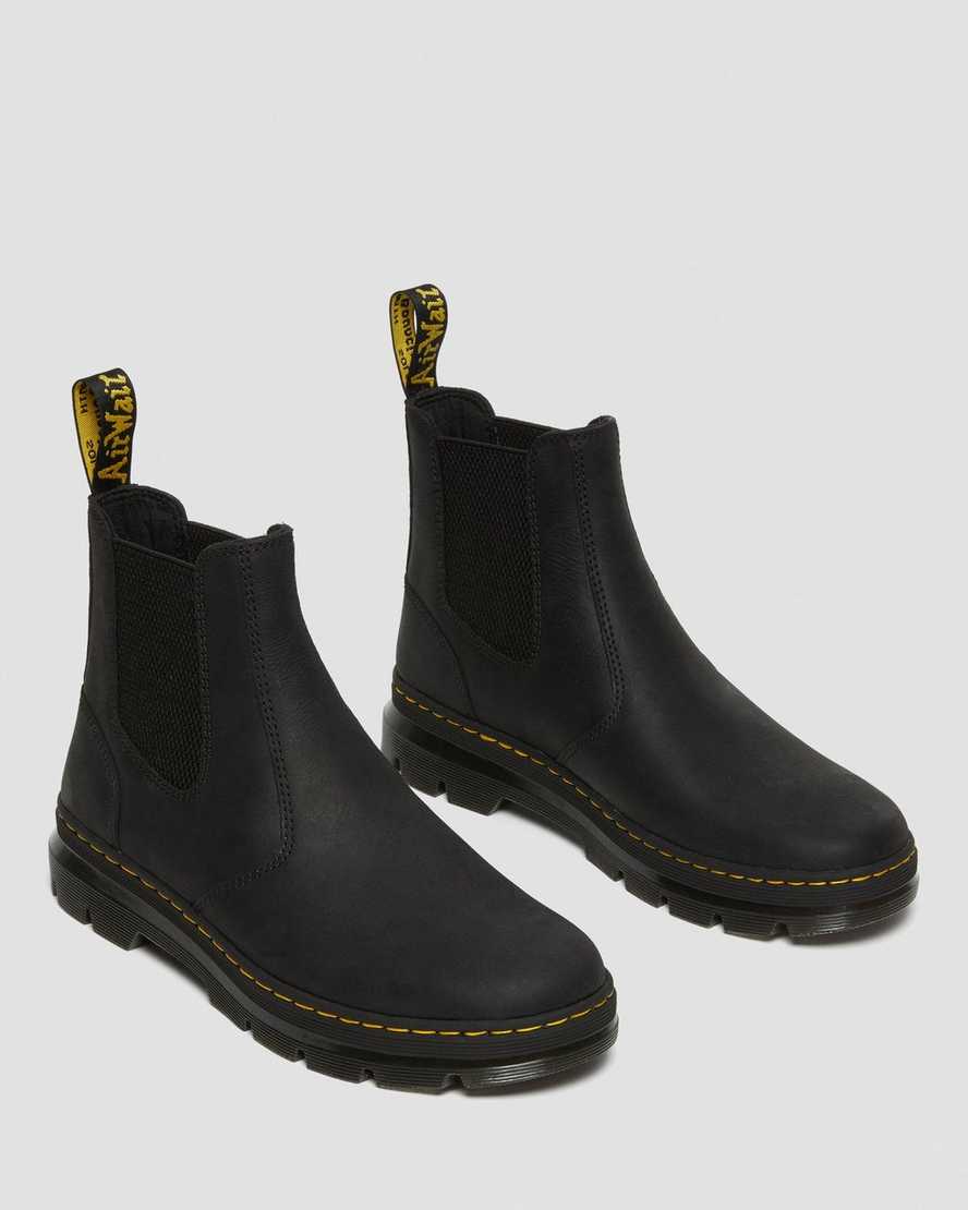 botas chelsea informales dr martens 2976 negras para mujer