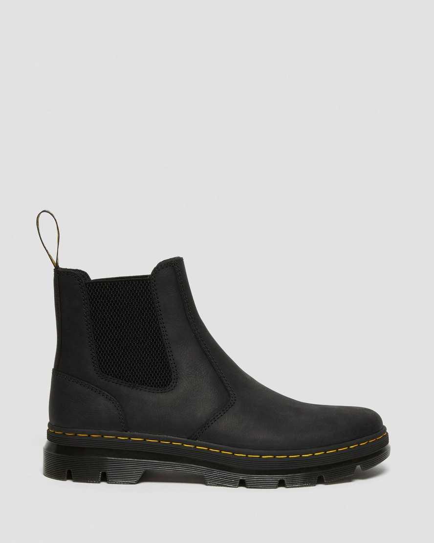 botas chelsea informales dr martens 2976 negras para mujer