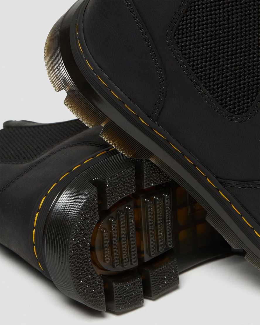 botas chelsea informales dr martens 2976 negras para mujer