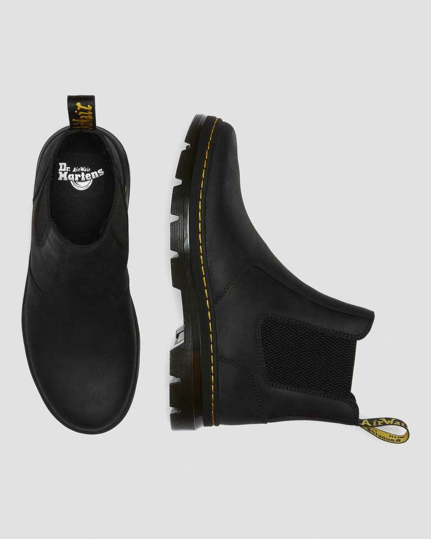botas chelsea informales dr martens 2976 negras para mujer