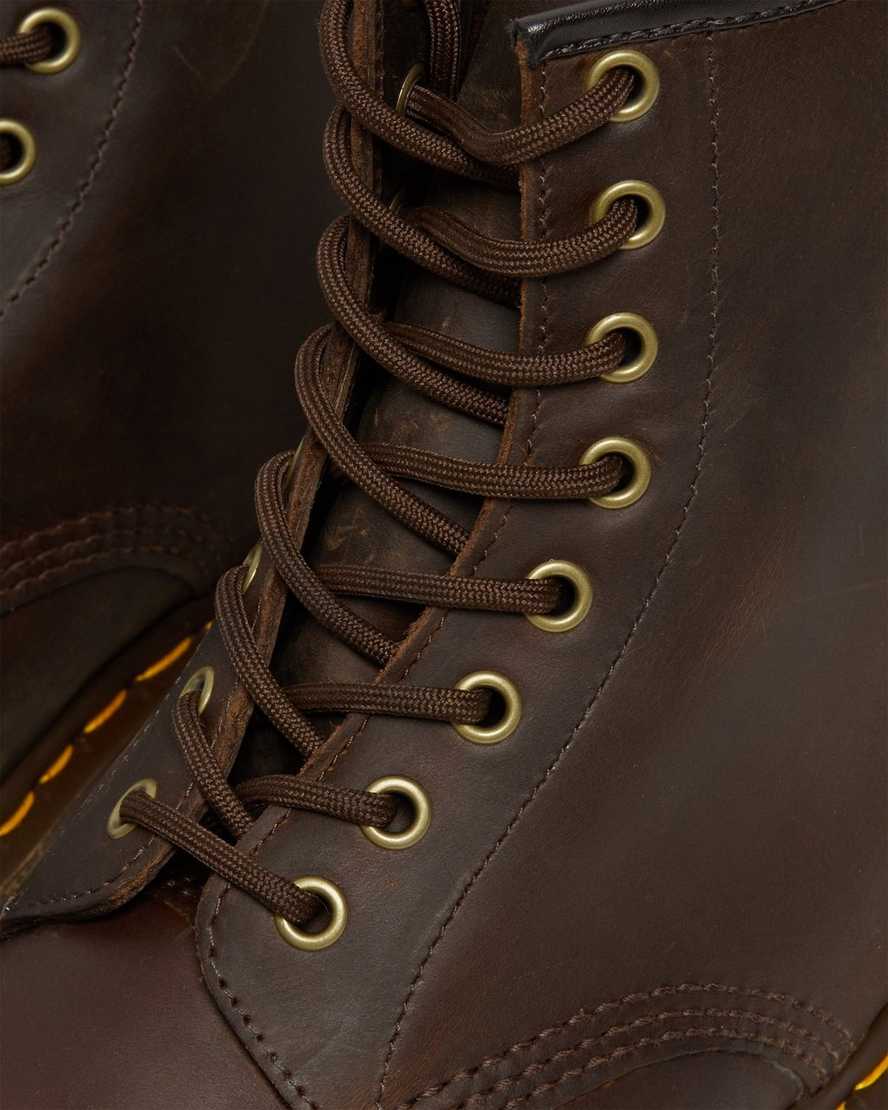 botas con cordones dr martens 1460 crazy horse para mujer en color marrón