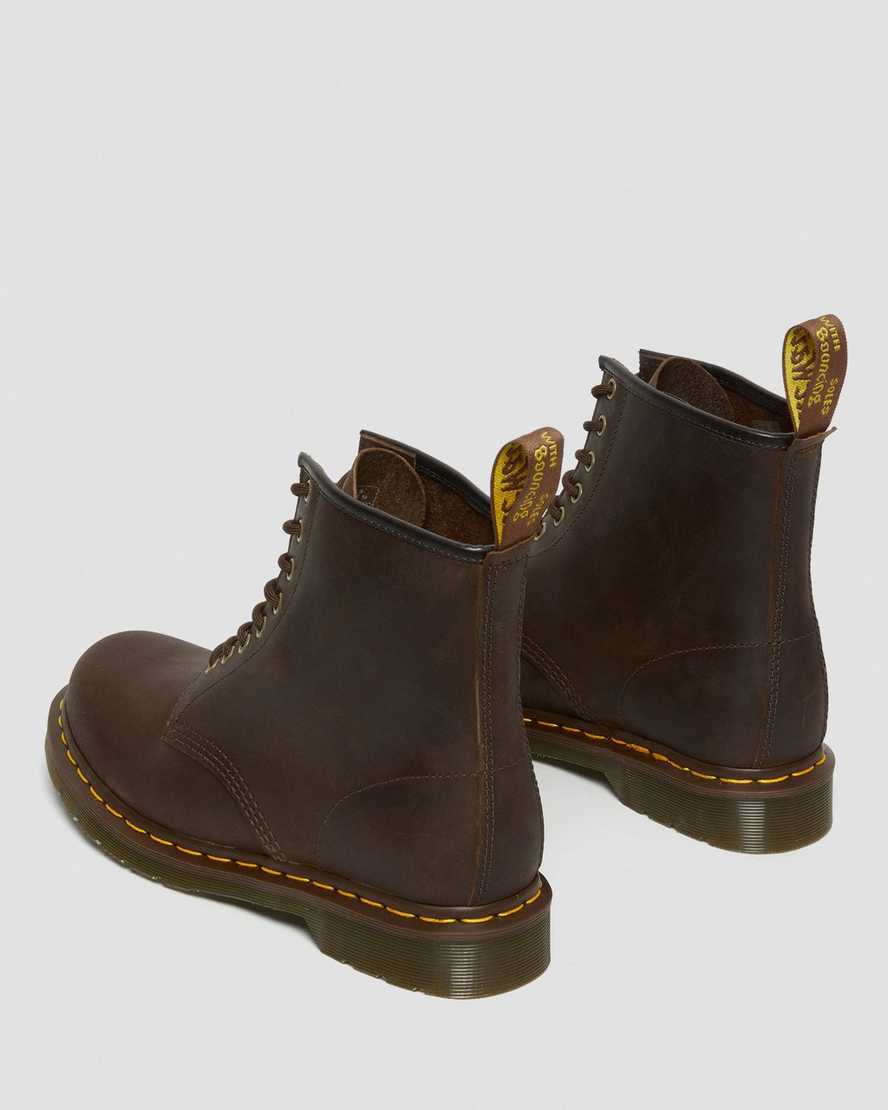 botas con cordones dr martens 1460 crazy horse para mujer en color marrón