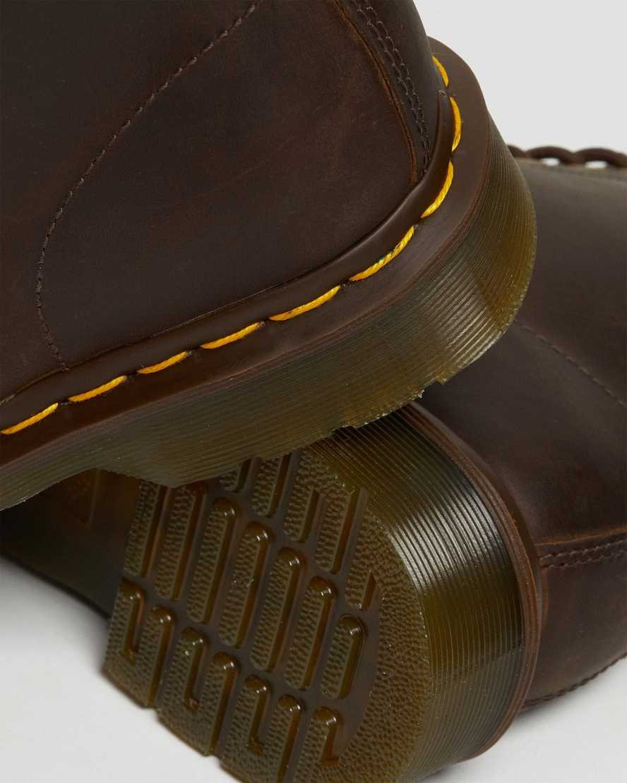 botas con cordones dr martens 1460 crazy horse para mujer en color marrón