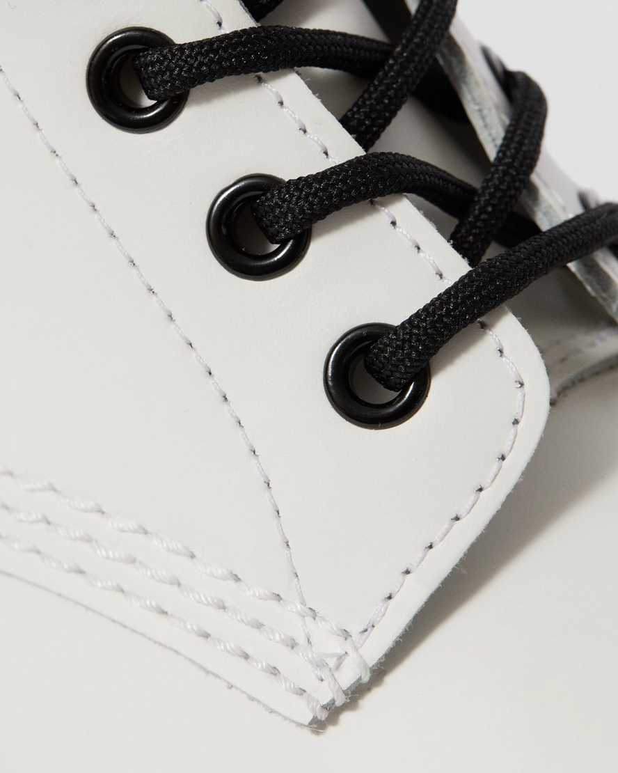 botas blancas con cordones dr martens 1460 smooth para mujer