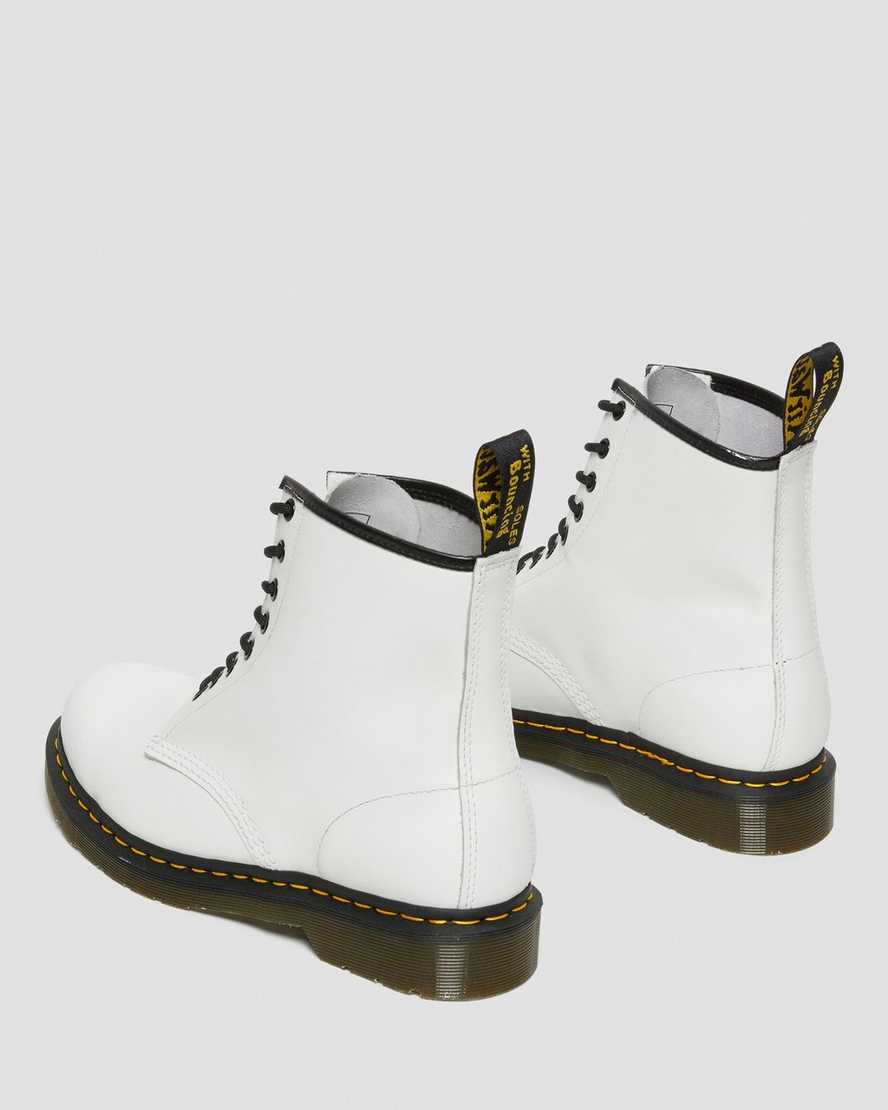 botas blancas con cordones dr martens 1460 smooth para mujer
