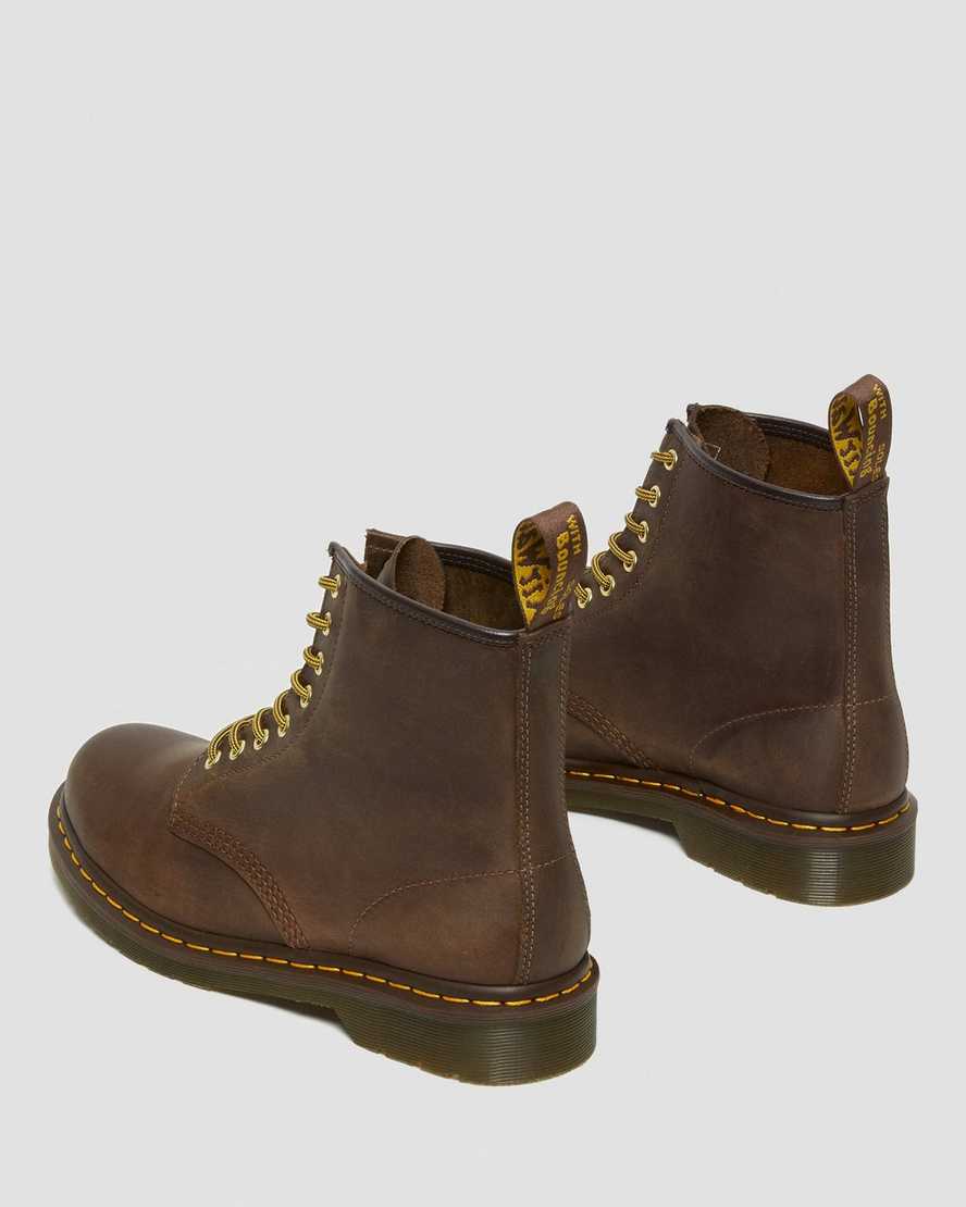 botas con cordones dr martens 1460 crazy horse para mujer en color marrón