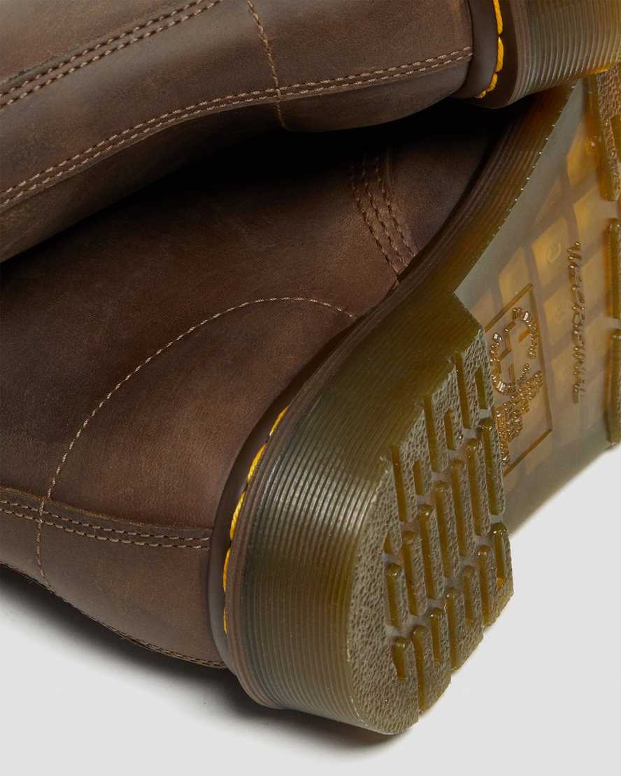 botas con cordones dr martens 1460 crazy horse para mujer en color marrón