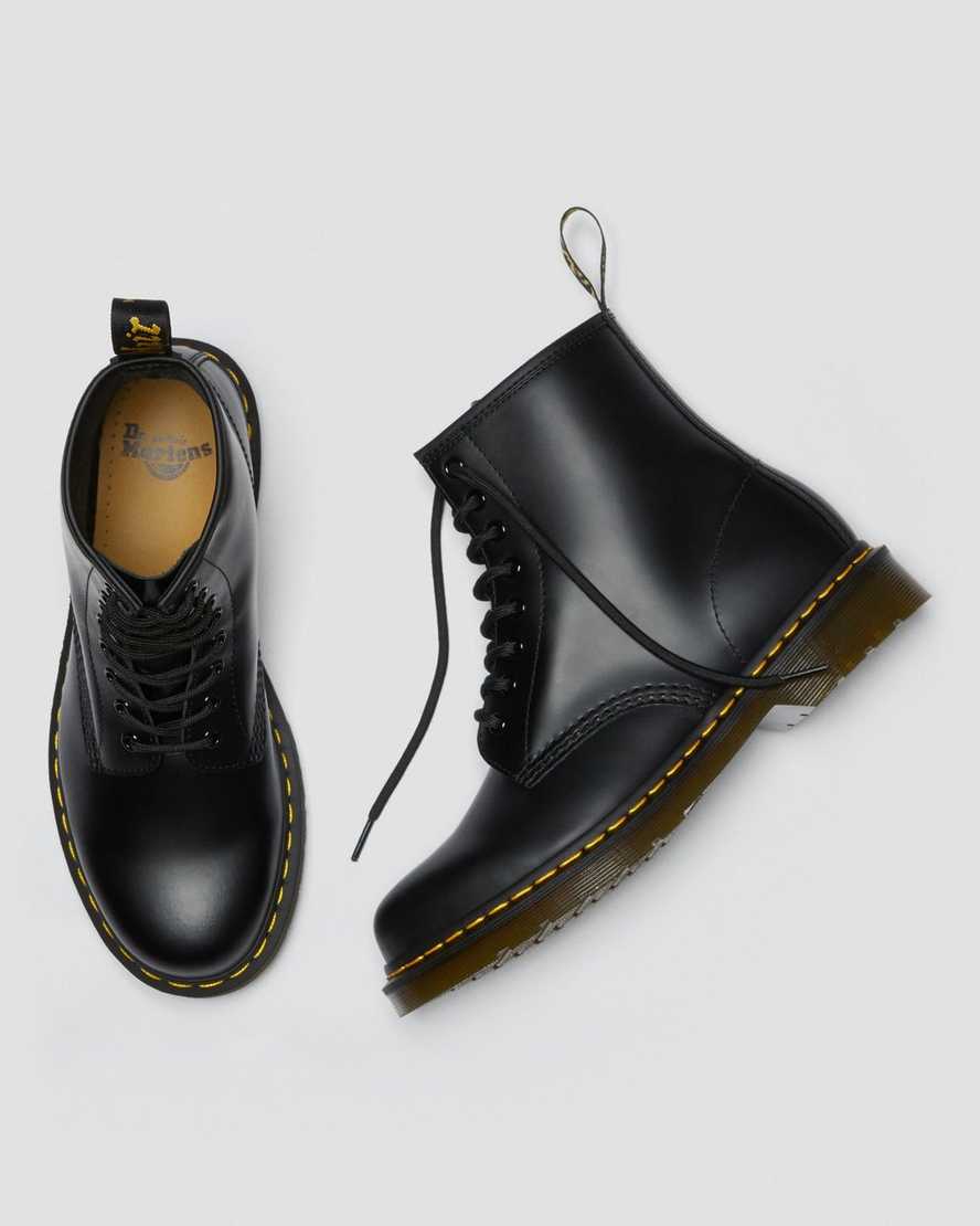 botas con cordones dr martens 1460 smooth para mujer color negro