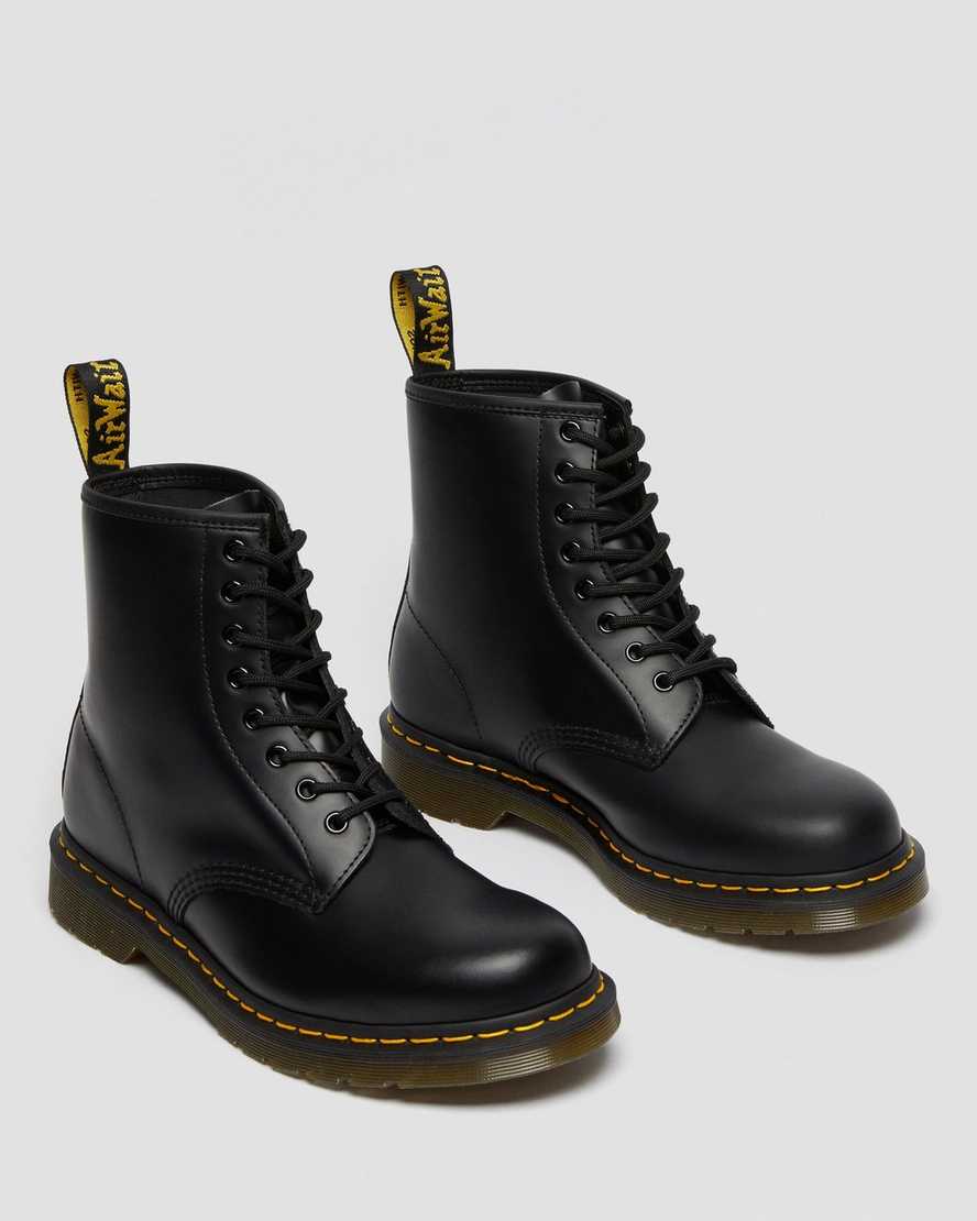 botas con cordones dr martens 1460 smooth para mujer color negro