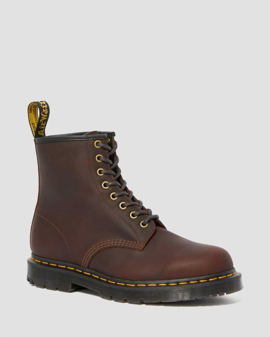 botas con cordones dr martens 1460 dms wintergrip para mujer en marrón oscuro