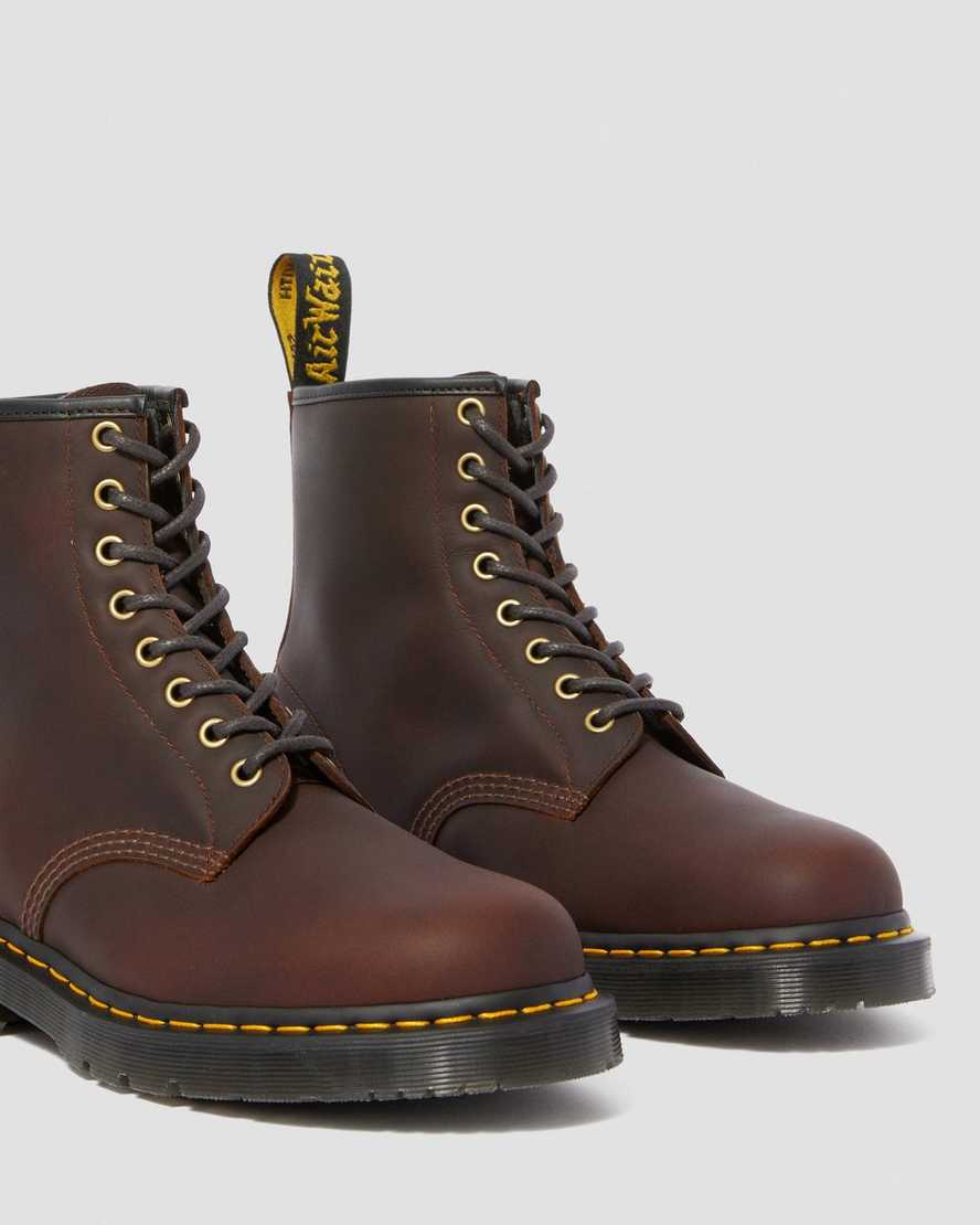 botas con cordones dr martens 1460 dms wintergrip para mujer en marrón oscuro