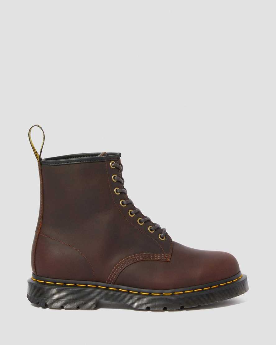 botas con cordones dr martens 1460 dms wintergrip para mujer en marrón oscuro