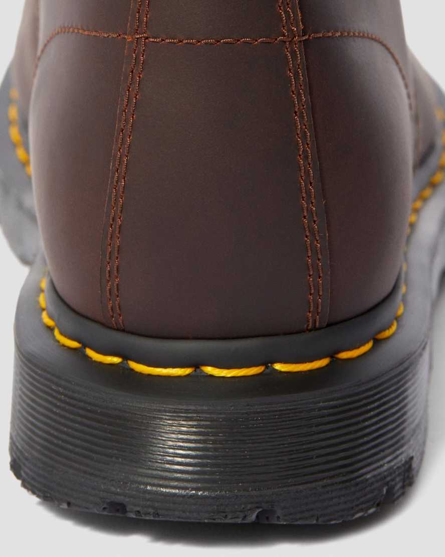 botas con cordones dr martens 1460 dms wintergrip para mujer en marrón oscuro