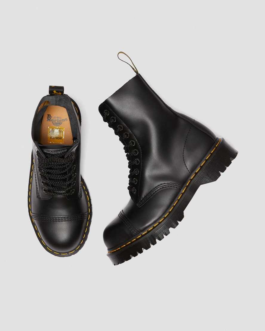 botas negras de media caña dr martens 8761 bxb para mujer