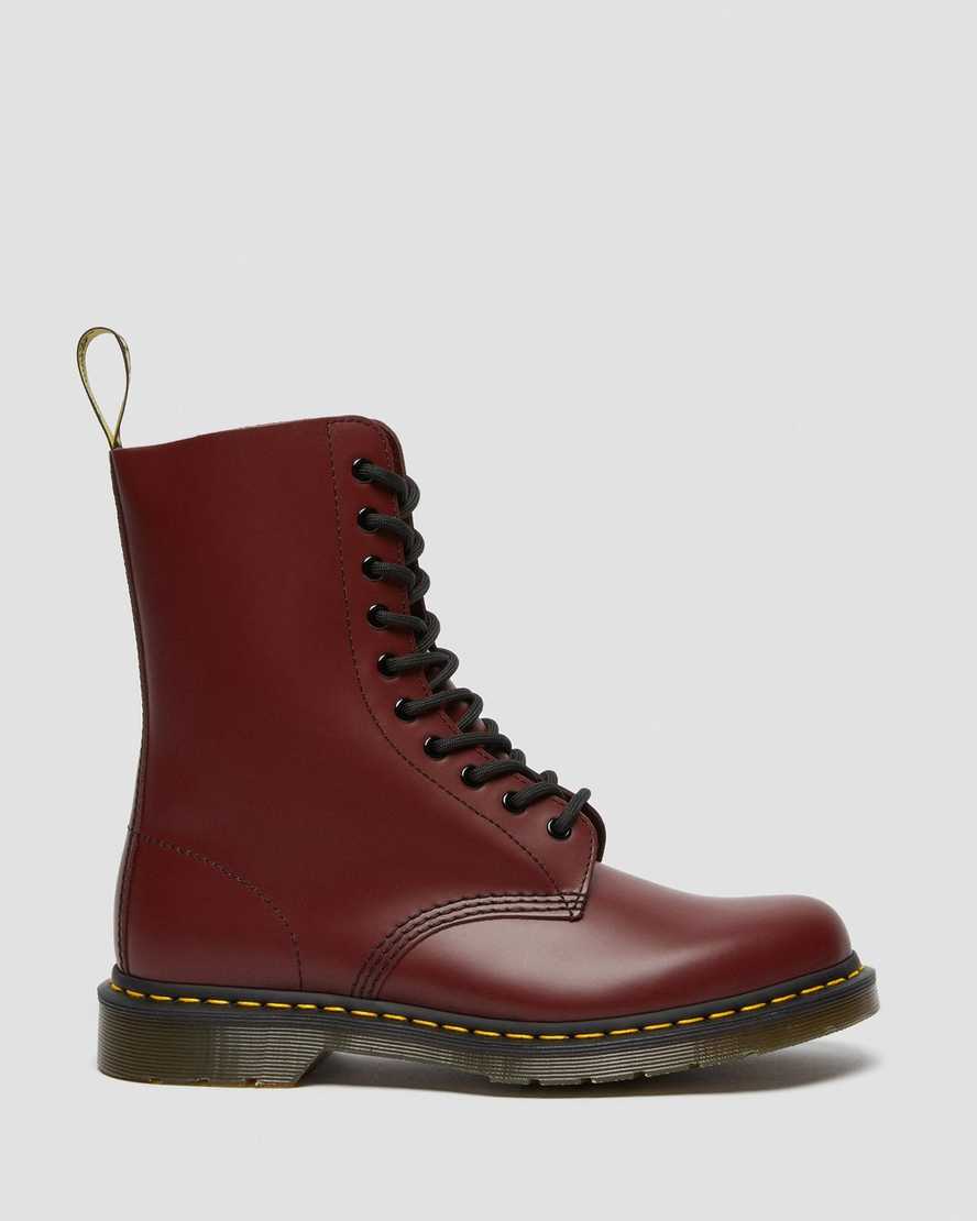 botas rojas dr martens 1490 smooth de media caña para mujer
