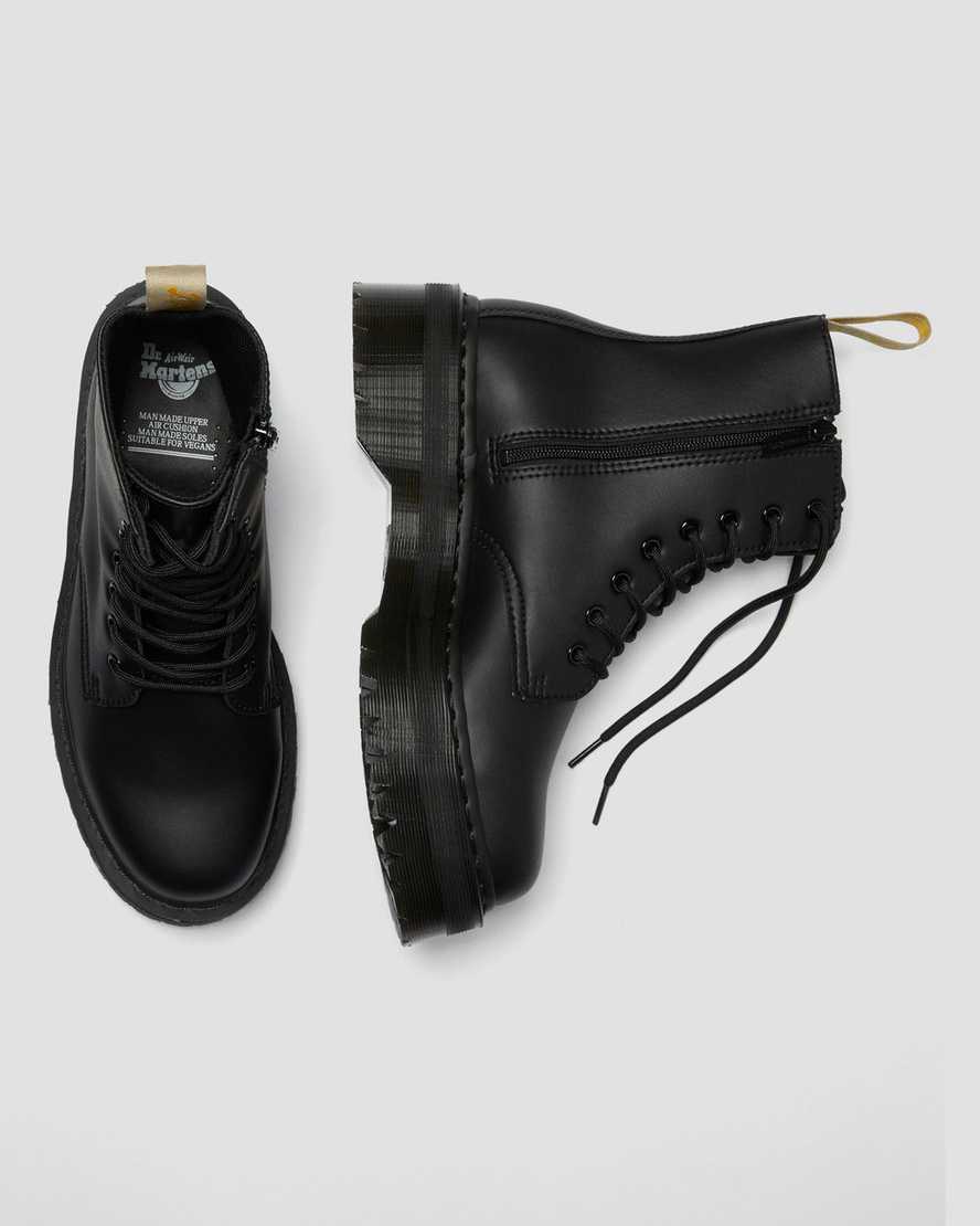 botas de plataforma negras dr martens jadon ii mono para mujer