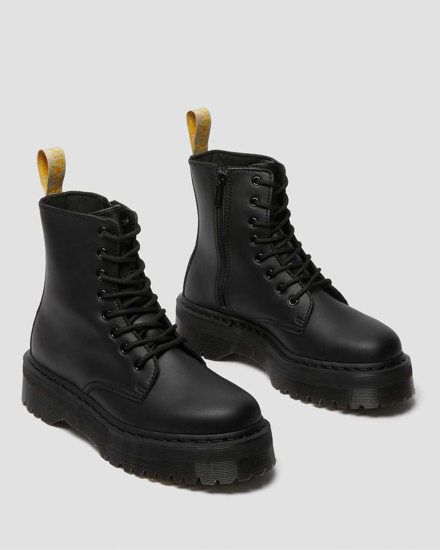 botas de plataforma negras dr martens jadon ii mono para mujer