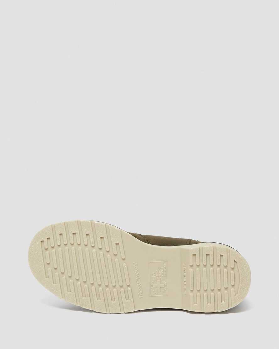 botas de trabajo chelsea con punta de acero dr. martens arbor en color oliva para mujer