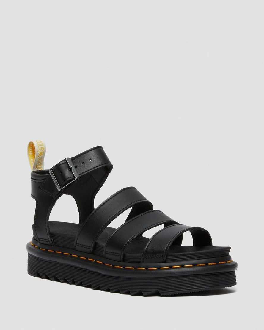 sandalias de gladiador negras dr martens blaire felix para mujer
