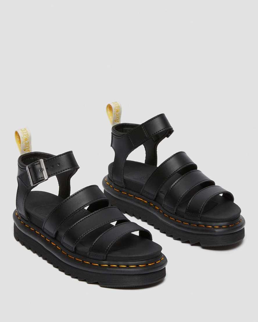 sandalias de gladiador negras dr martens blaire felix para mujer
