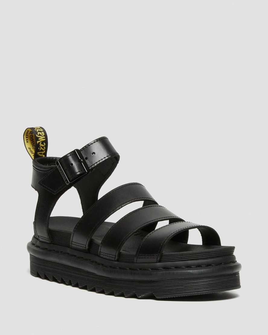 sandalias gladiadoras negras dr martens blaire brando para mujer