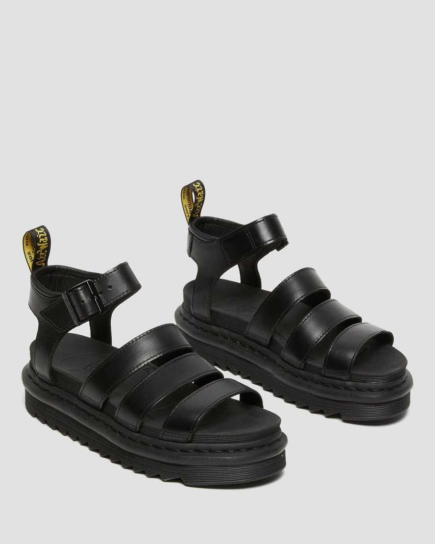 sandalias gladiadoras negras dr martens blaire brando para mujer