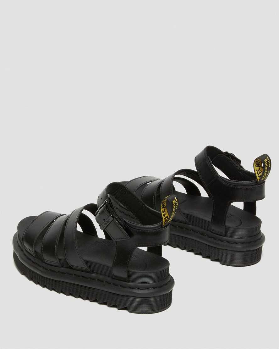 sandalias gladiadoras negras dr martens blaire brando para mujer