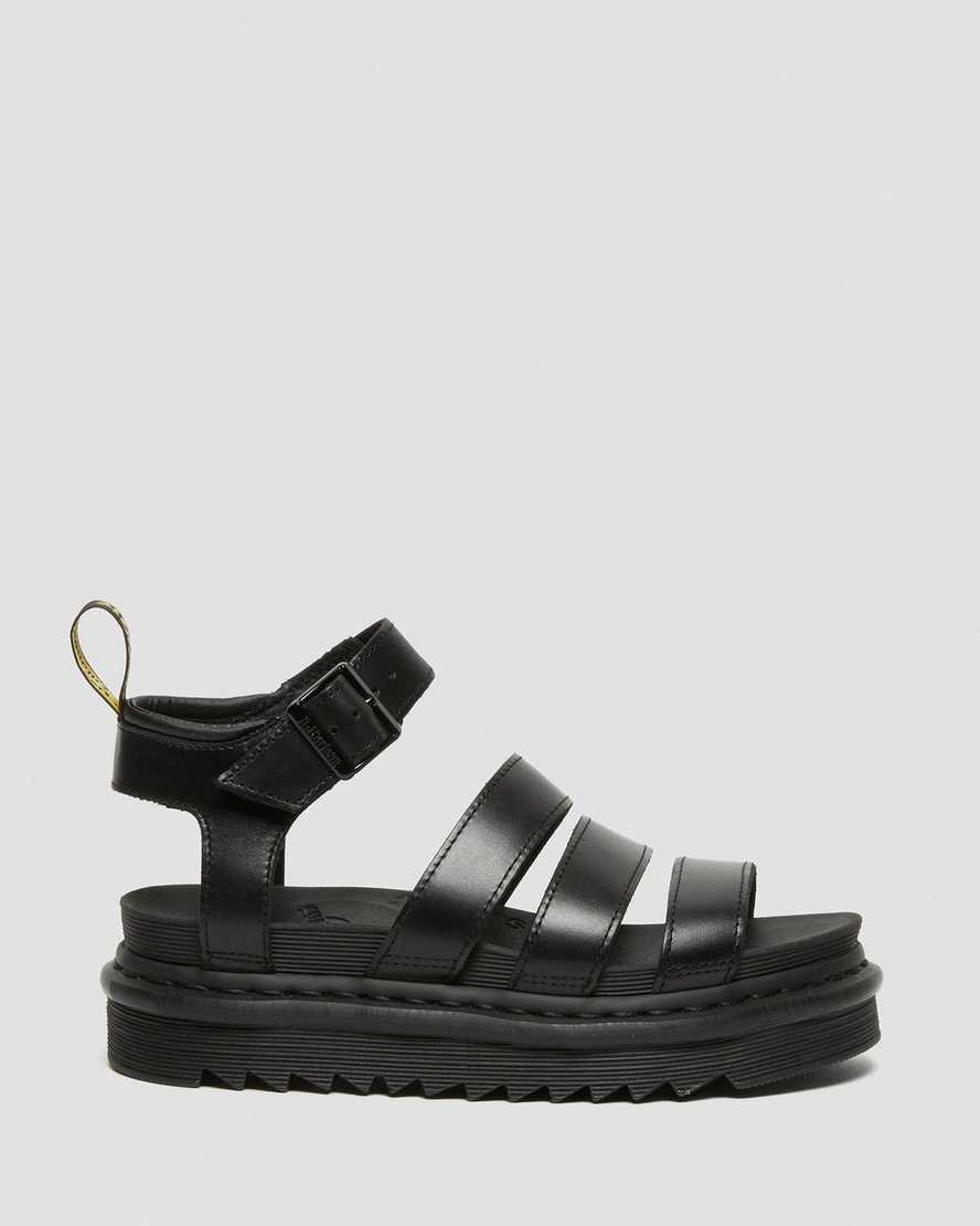 sandalias gladiadoras negras dr martens blaire brando para mujer