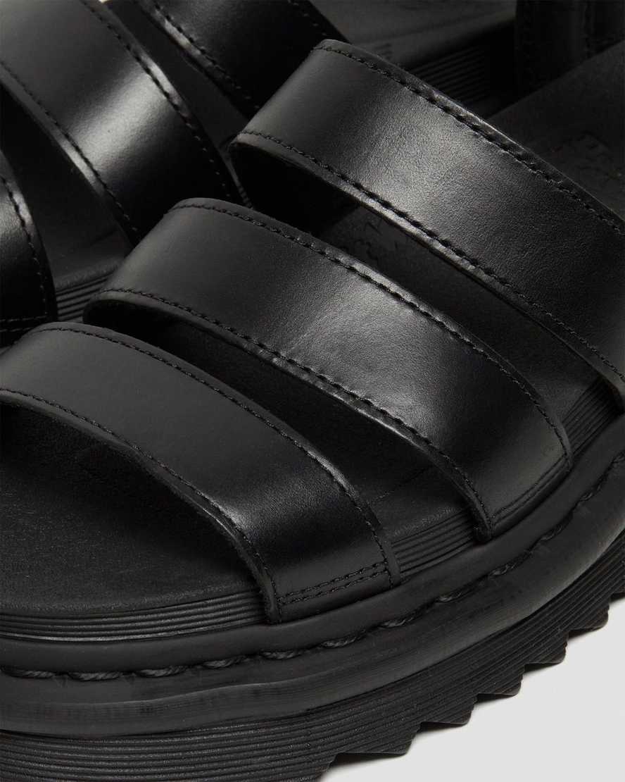 sandalias gladiadoras negras dr martens blaire brando para mujer