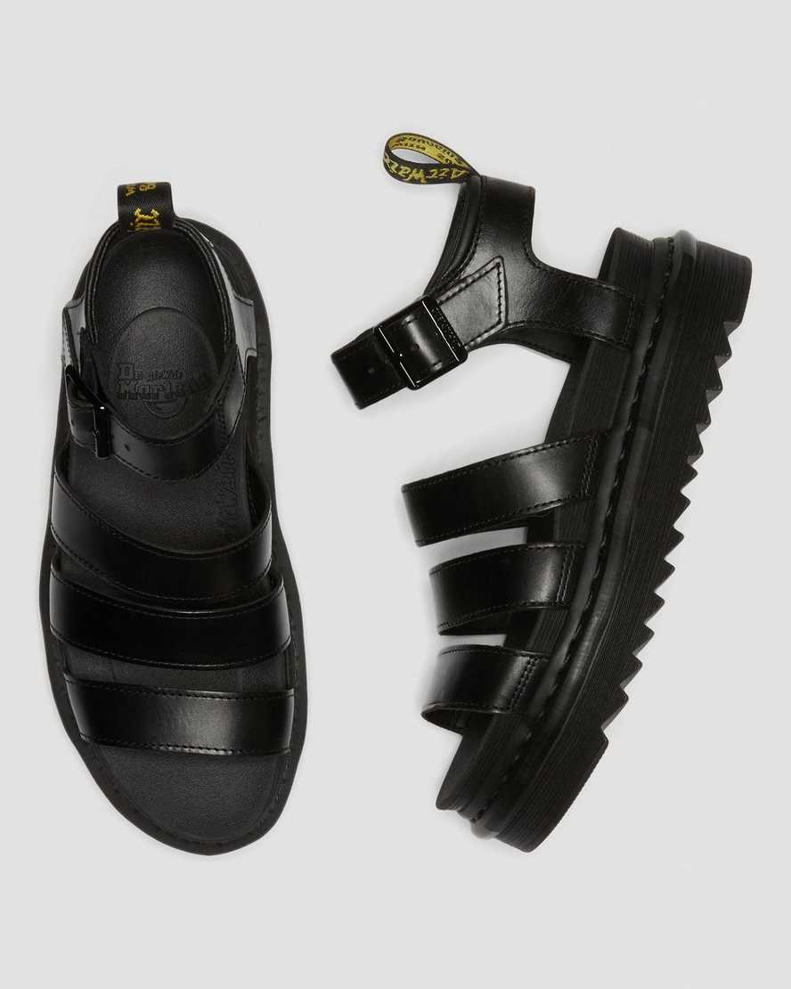 sandalias gladiadoras negras dr martens blaire brando para mujer