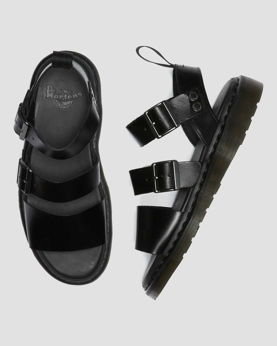 sandalias de gladiador negras dr martens gryphon brando para mujer
