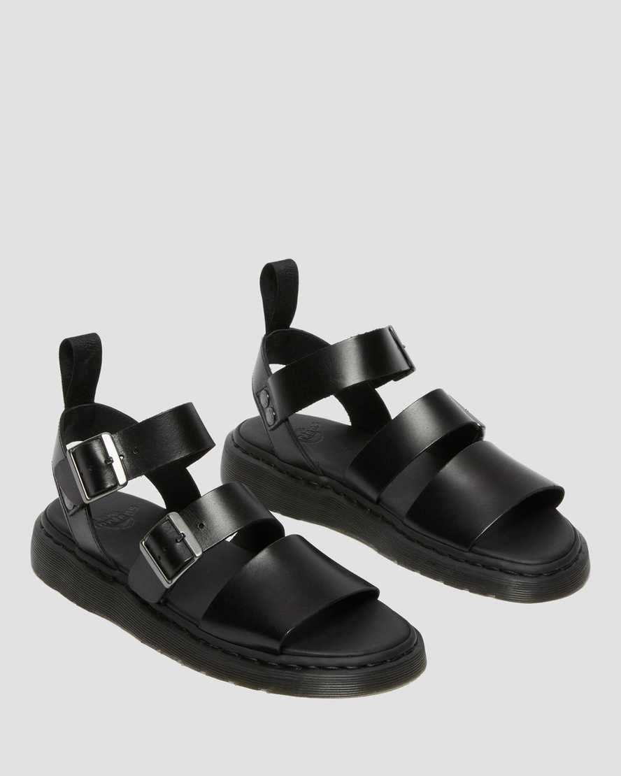 sandalias de gladiador negras dr martens gryphon brando para mujer