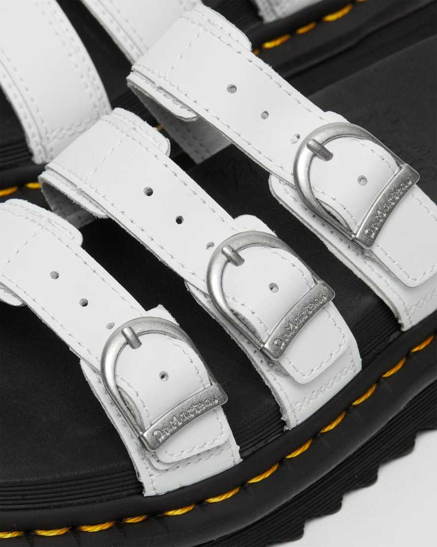 sandalias blancas dr martens blaire para mujer