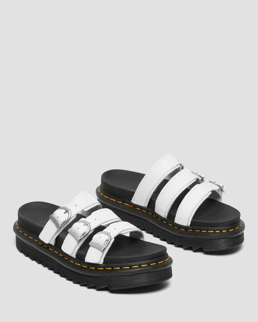 sandalias blancas dr martens blaire para mujer